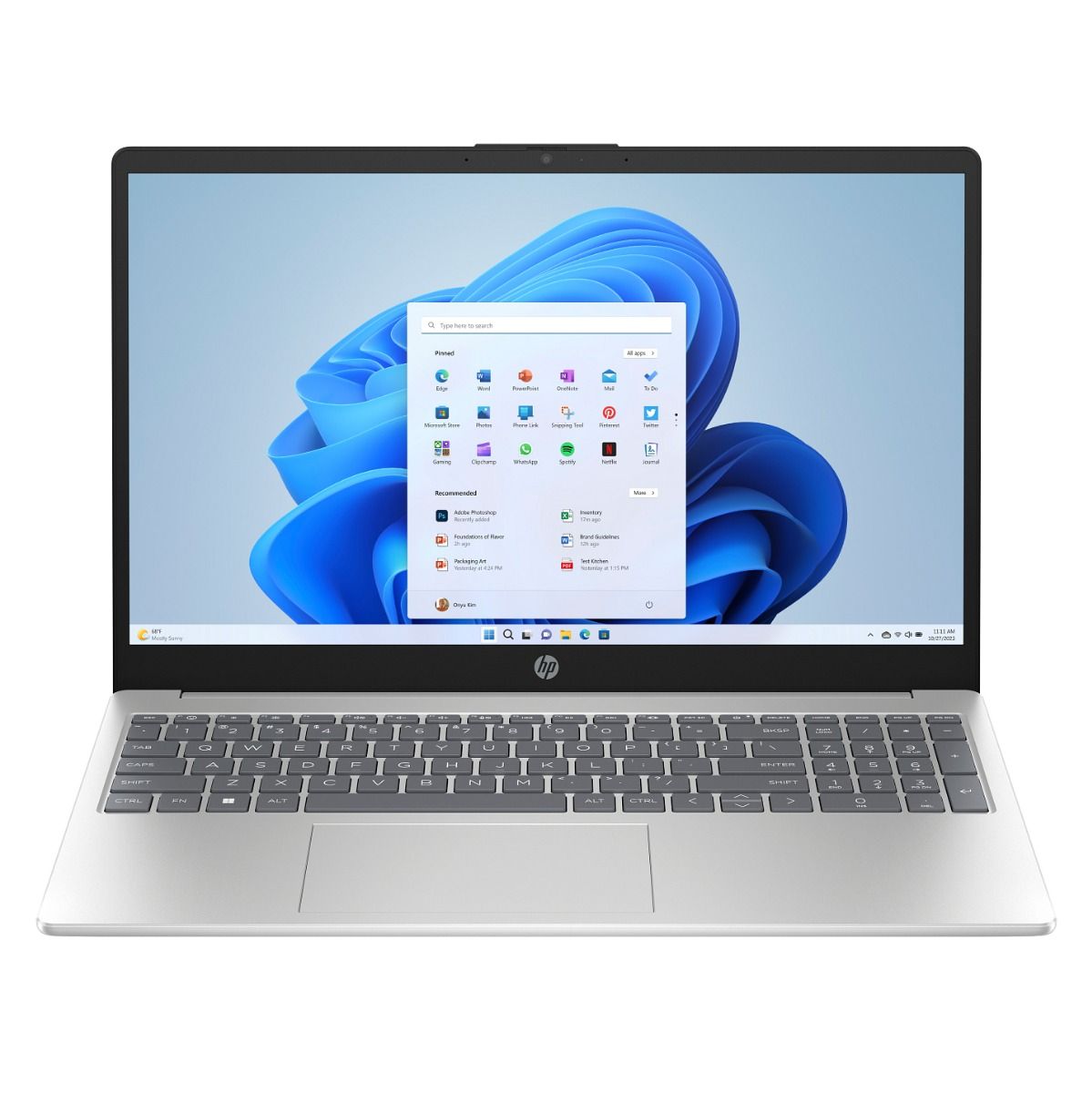 HP 15-fc0049na 15.6" Laptop AMD Ryzen 5 16GB RAM 512GB SSD Silver