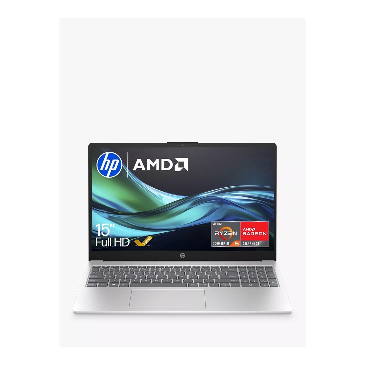 HP 15-fc0049na 15.6" FHD Laptop Ryzen 5 7520U 16GB RAM 512GB SSD Natural silver