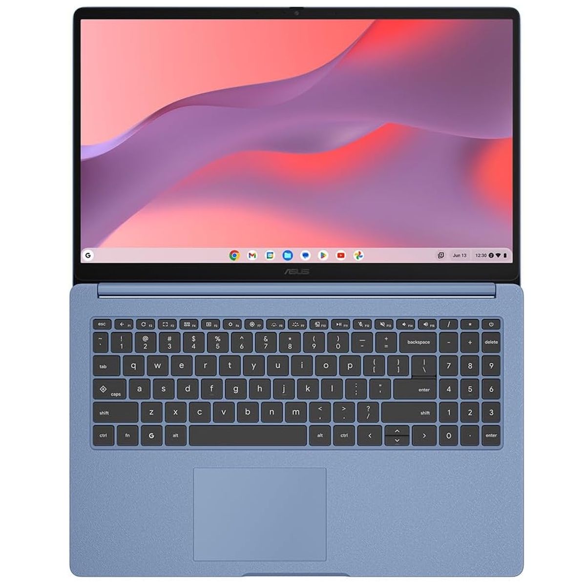 ASUS Chromebook CX1505 15.6" FHD Laptop Intel N4500 4GB RAM 64GB ChromeOS Blue
