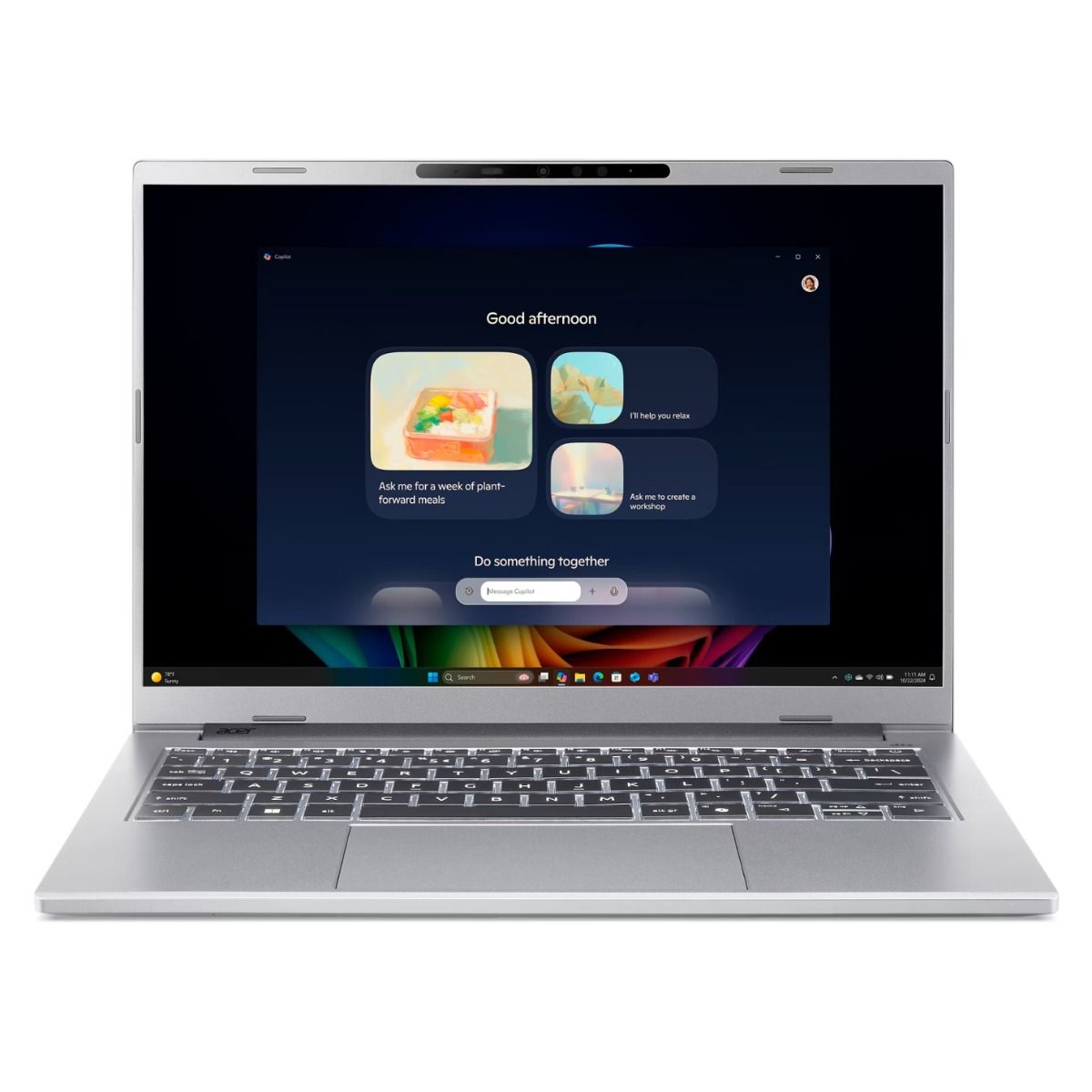 Acer Aspire 14 AI A14-53M-59US Laptop Intel Core Ultra 5 16GB 512GB Silver