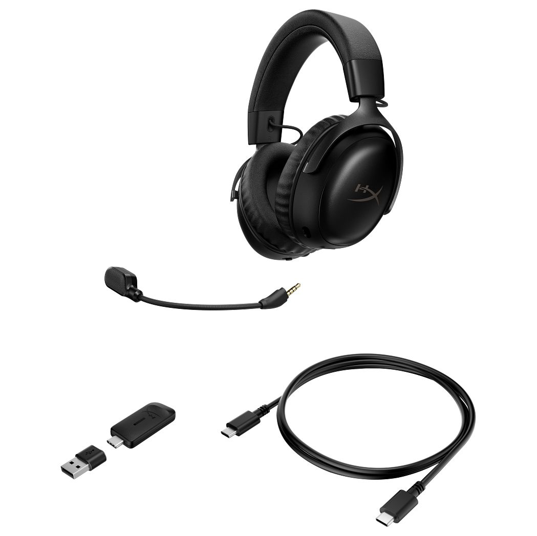 HyperX Cloud III S Wireless Gaming Headset 53mm Drivers with Mic Black