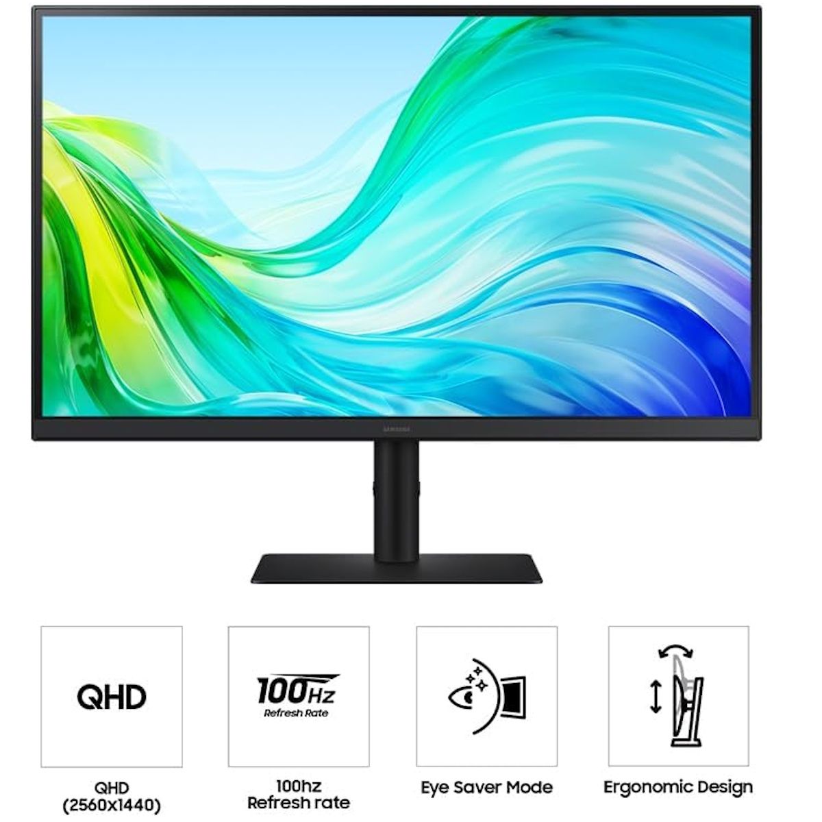 Samsung ViewFinity S6 S61F 27" Quad HD Monitor 100Hz Refresh Ergonomic