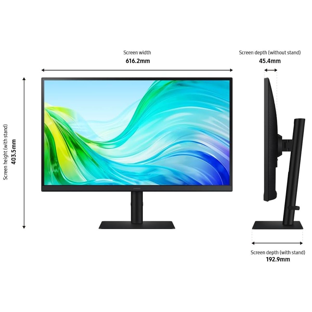 Samsung ViewFinity S6 S61F 27" Quad HD Monitor 100Hz Refresh Ergonomic