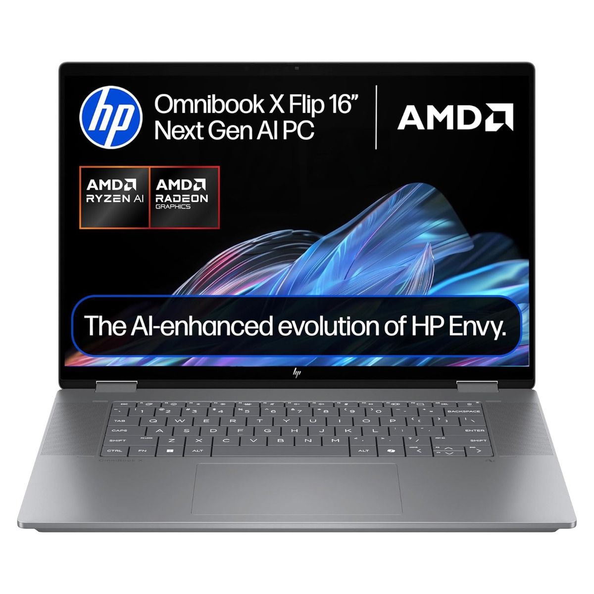HP OmniBook X Flip AI 16-ar0502na 2-in-1 Laptop OLED Ryzen 7 16GB 1TB Grey