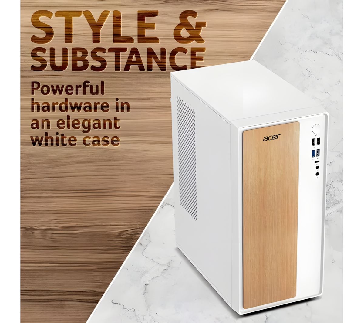 Acer Aspire TC101-13H5U Desktop PC Intel Core i5 16GB RAM 1TB SSD White
