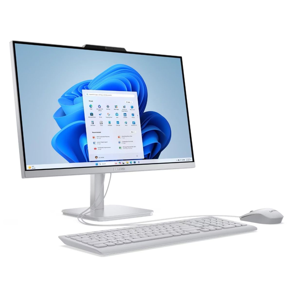 Lenovo A100 23.8" All-in-One Desktop PC Intel i3-N305 16GB RAM 512GB SSD