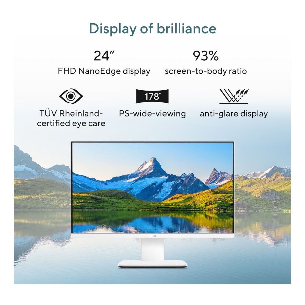 ASUS V400 23.8" All-in-One Desktop PC Intel Core i5 16GB RAM 512GB SSD White