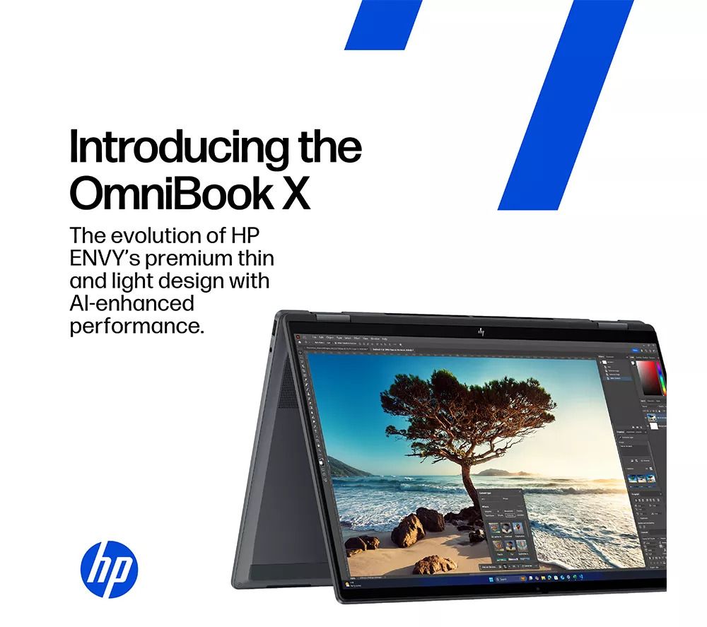 HP OmniBook X Flip AI 14-fk0504sa 14" 2-in-1 Laptop Ryzen AI 5 16GB RAM 512GB SSD