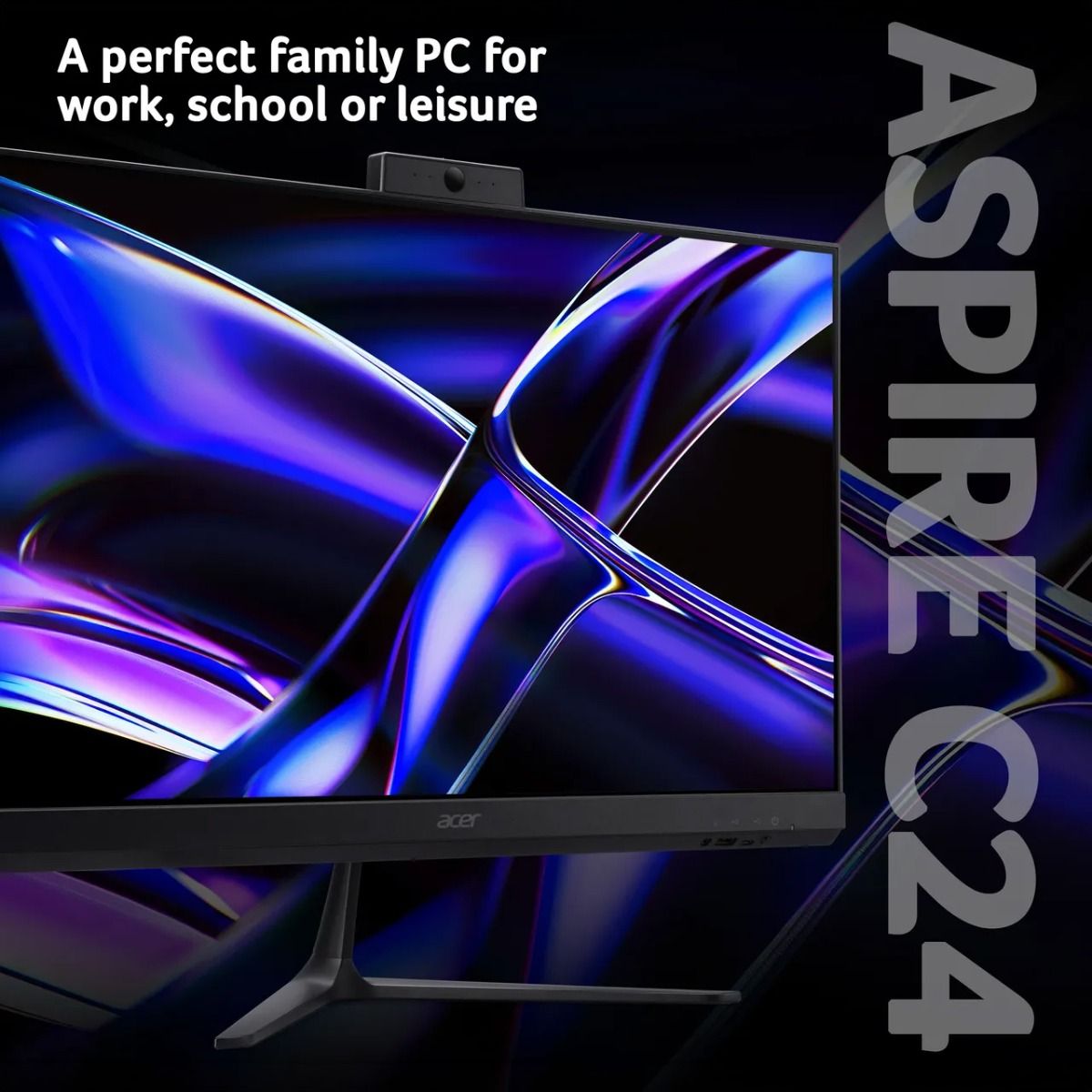 Acer Aspire C24-2G All-in-One 23.8" PC Intel Core i5 13th Gen 8GB 512GB Black
