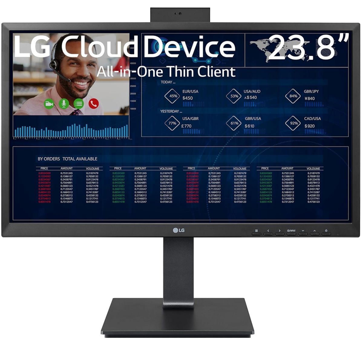 LG 24CQ650N 23.8" All-in-One Thin Client Cloud Device Intel N5105 4GB 16GB No OS