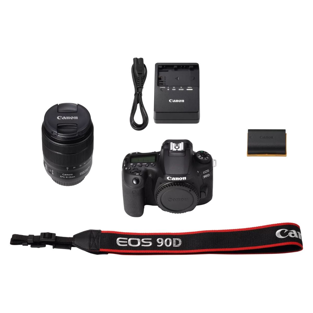 Canon EOS 90D DSLR 32.5MP Digital Camera with EF-S 18-135 mm f/3.5-5.6 Lens