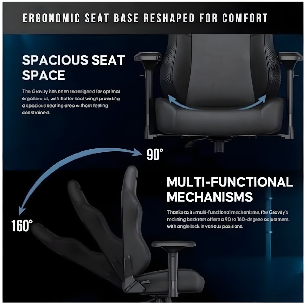 Anda Seat Gravity Gaming Chair - Black