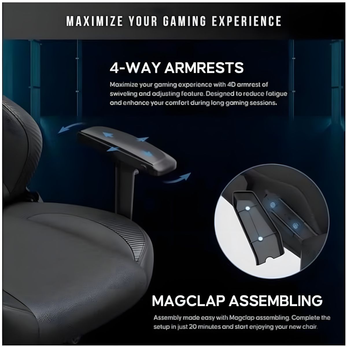 Anda Seat Gravity Gaming Chair - Black