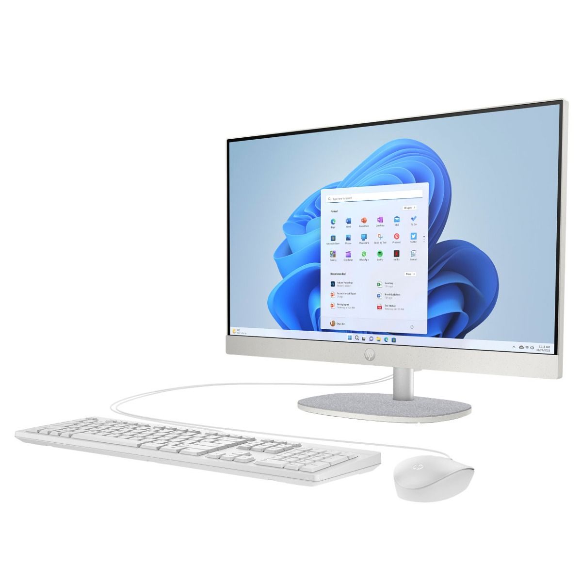 HP 24-cr0063na 23.8" All-in-One AIO PC Full HD Intel i3-N300 8GB 256GB White