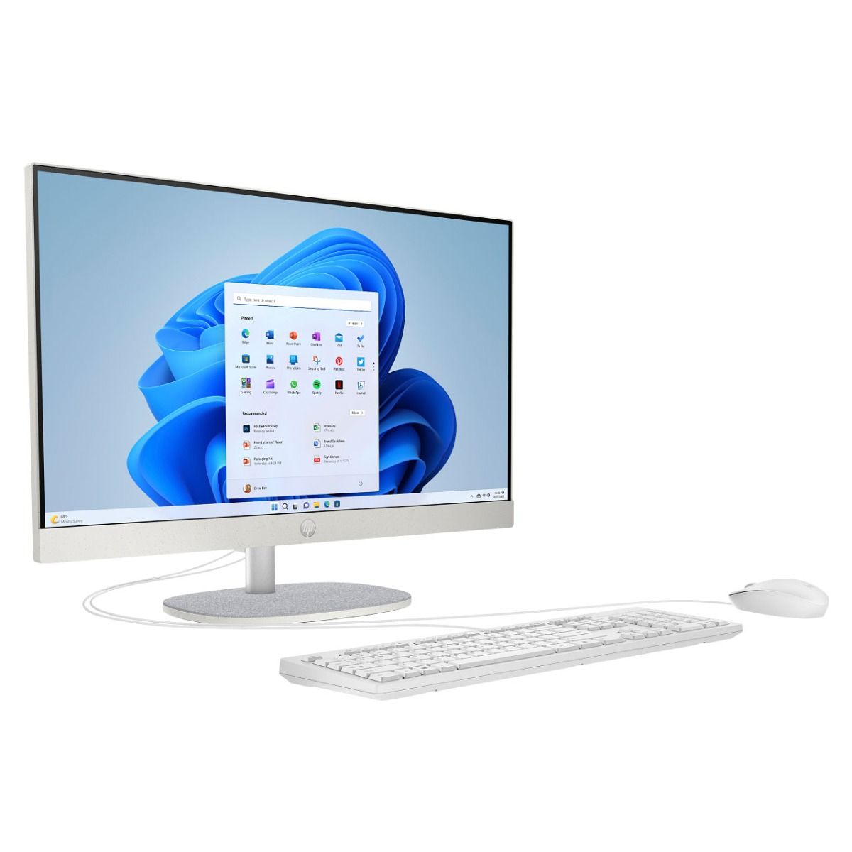 HP 24-cr0063na 23.8" All-in-One AIO PC Full HD Intel i3-N300 8GB 256GB White