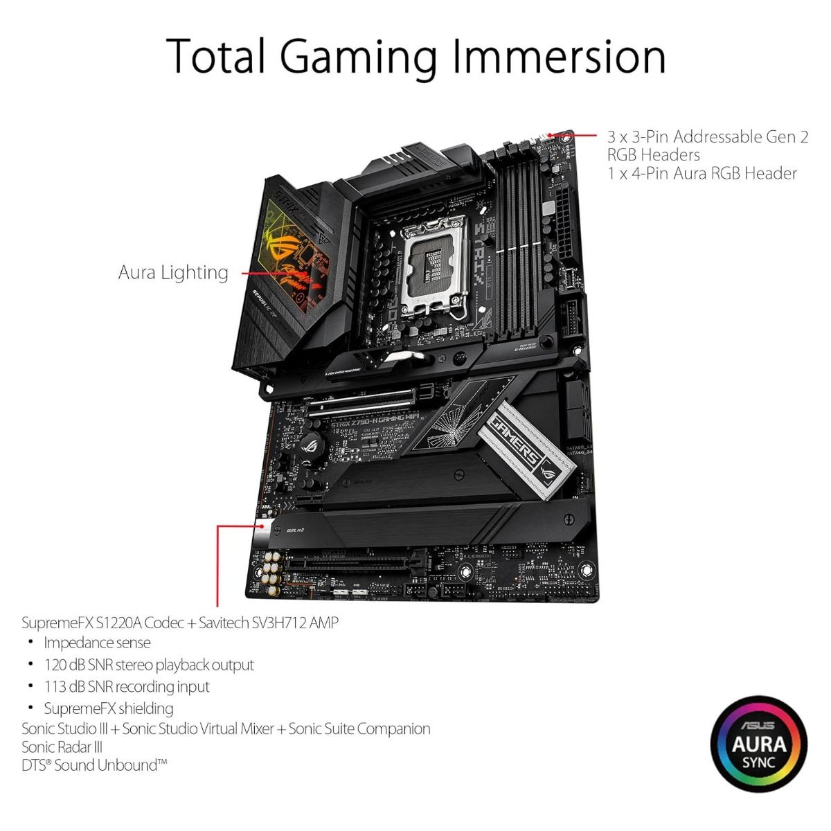 ASUS ROG Strix Z790-H GAMING WIFI 6E Motherboard ATX DDR5 Socket LGA1700