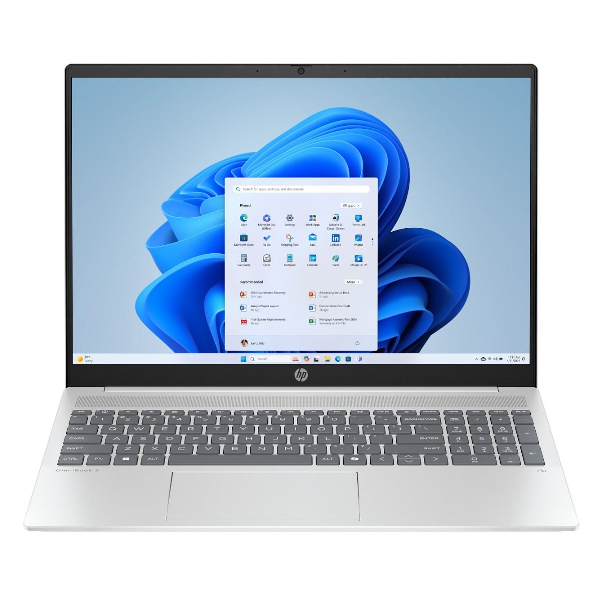 HP OmniBook 5 AI 16-ag1007na Laptop Ryzen AI 5 16GB RAM 1TB SSD Silver