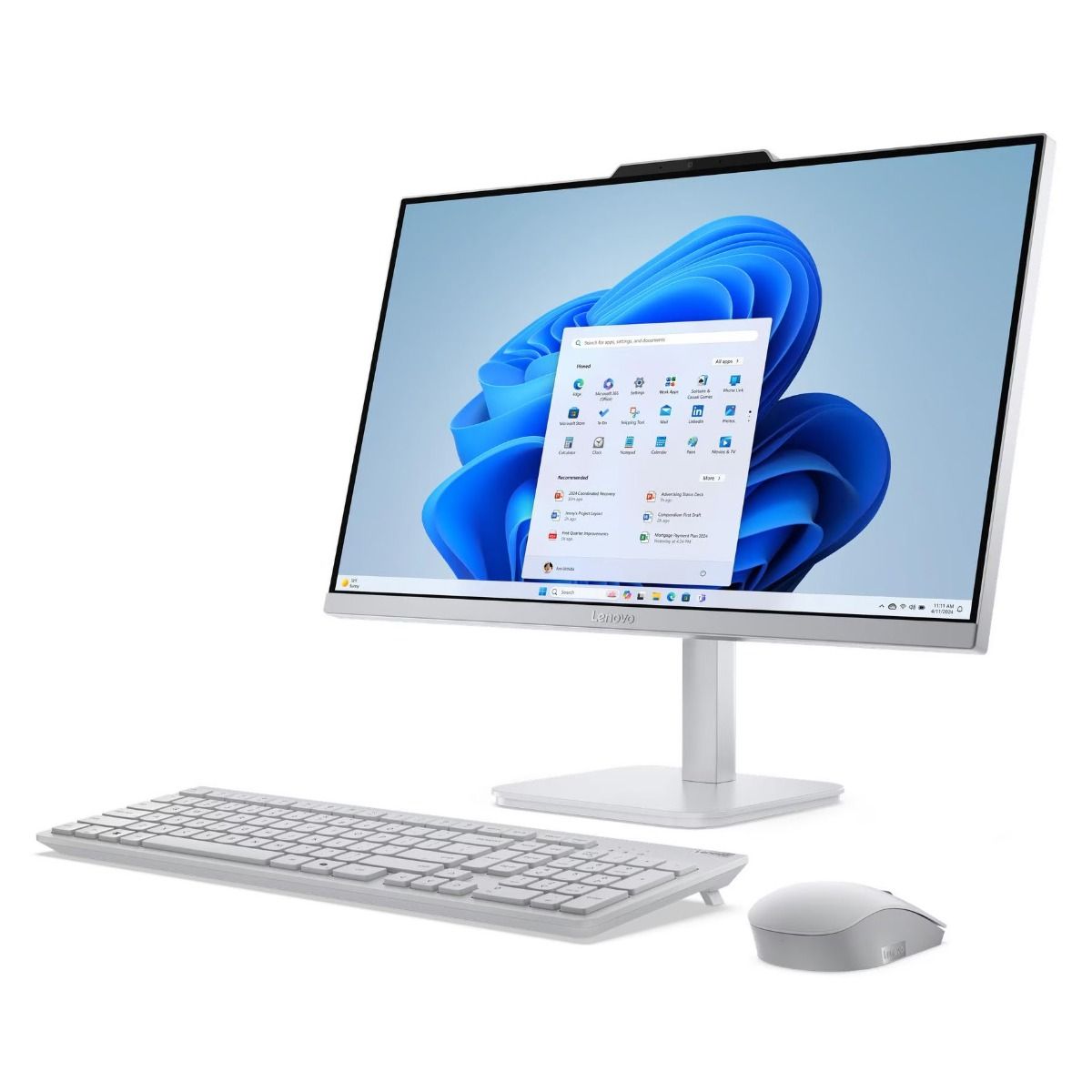 Lenovo A100 23.8" All-in-One Desktop PC Intel N100 8GB RAM 512GB SSD