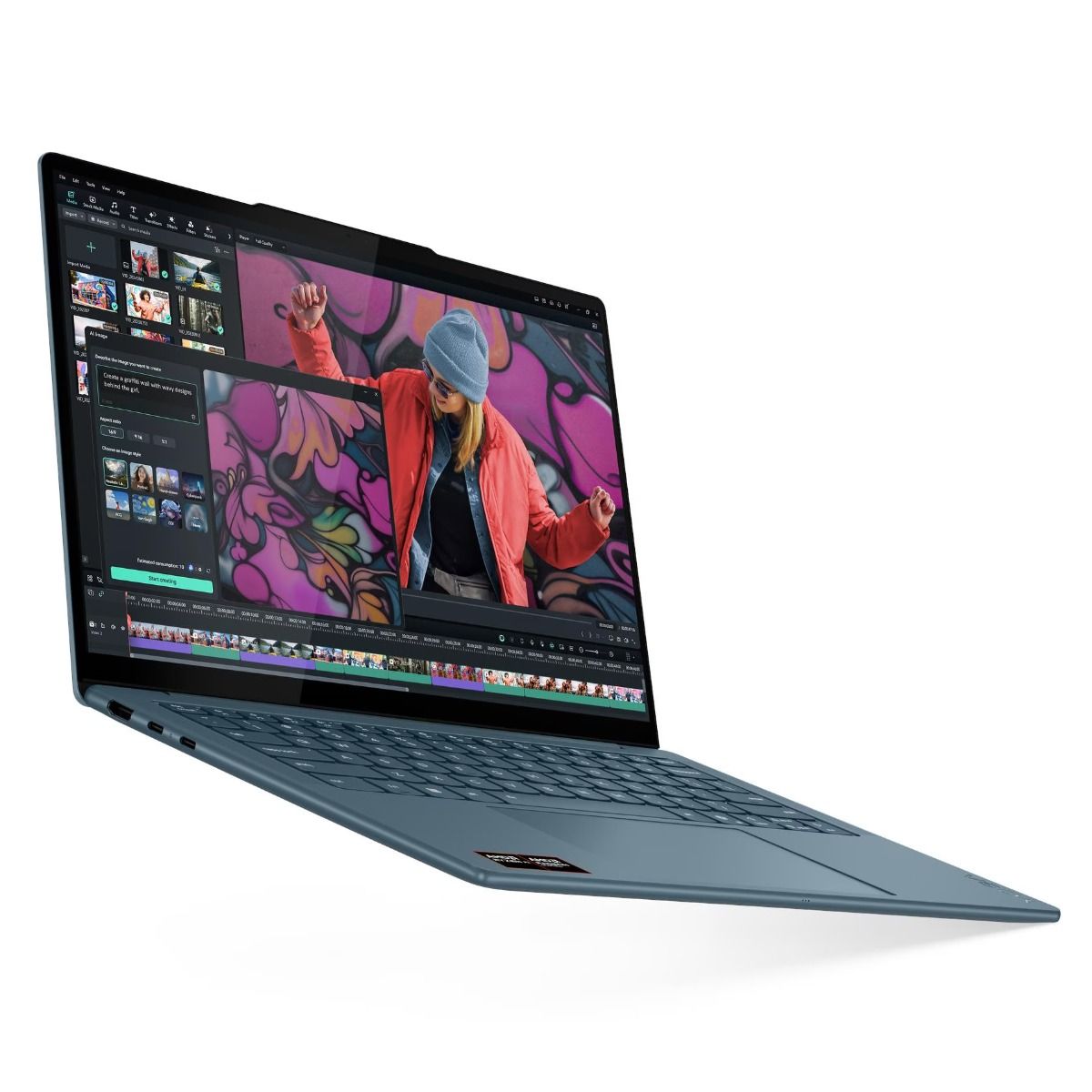 Lenovo Yoga Slim 7 14AKP10 14" Laptop OLED Ryzen AI 7 16GB 1TB Blue