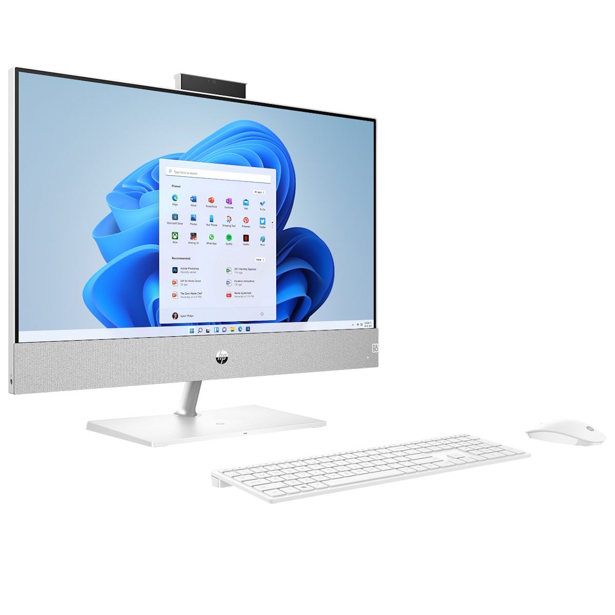 HP Pavilion 24-ca0016na 23.8" All-in-One Desktop PC AMD Ryzen 7 8GB RAM 512GB SSD
