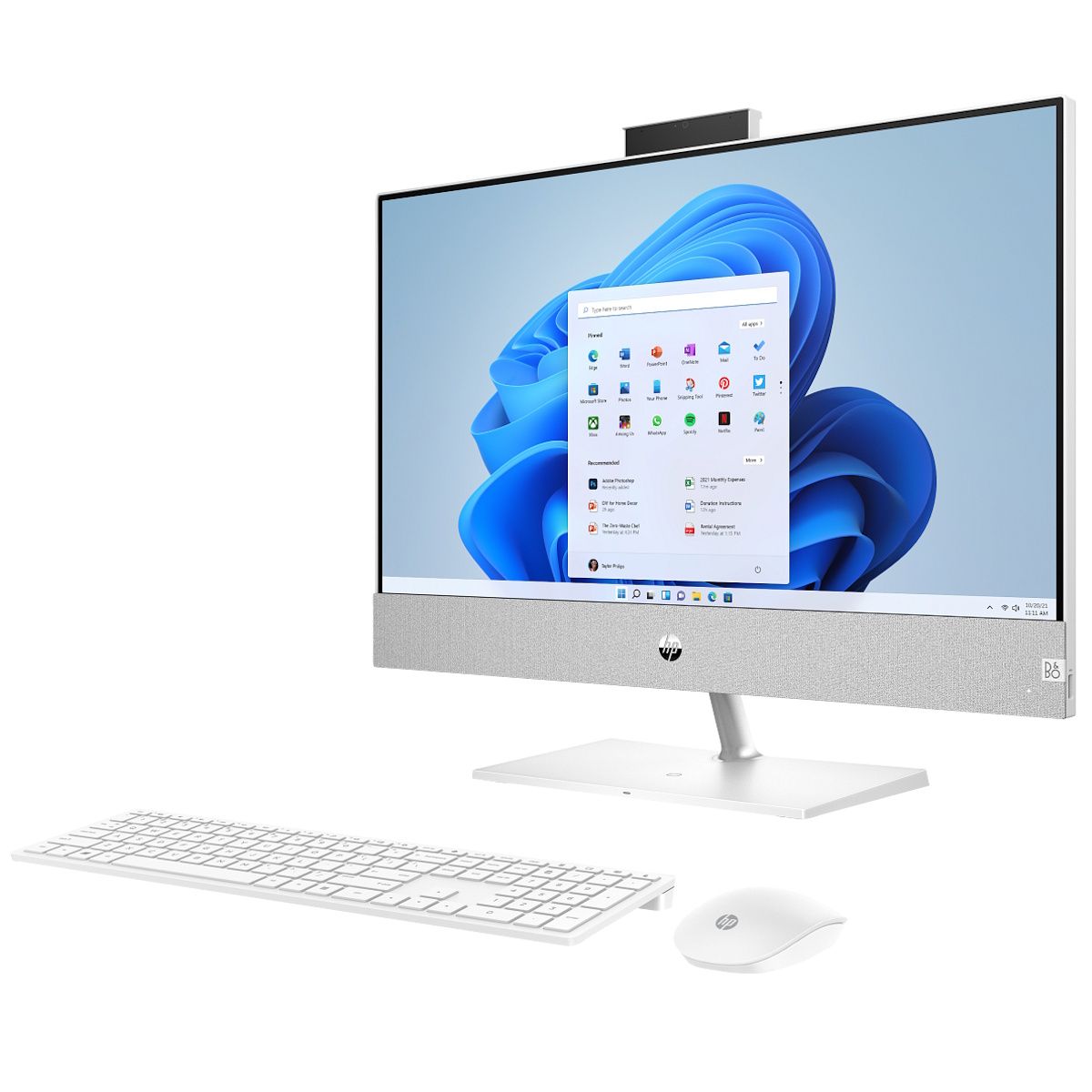 HP Pavilion 24-ca0016na 23.8" All-in-One Desktop PC AMD Ryzen 7 8GB RAM 512GB SSD