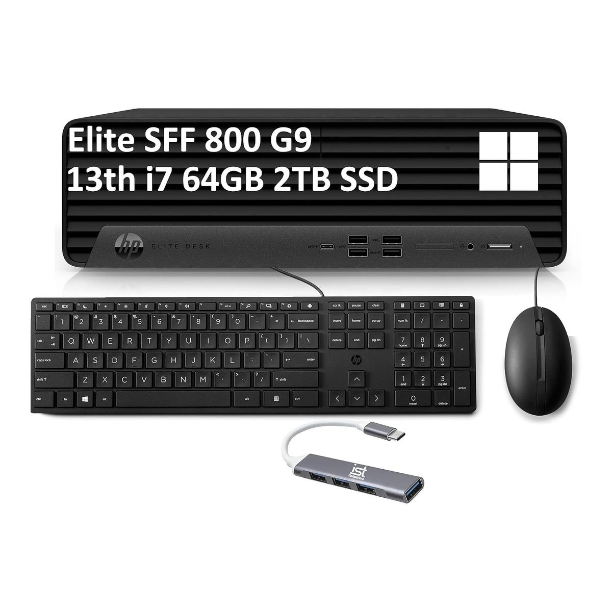 HP Elite SFF 800 G9 Core i5-12500 32GB RAM 512GB SSD Win 11 Pro Black