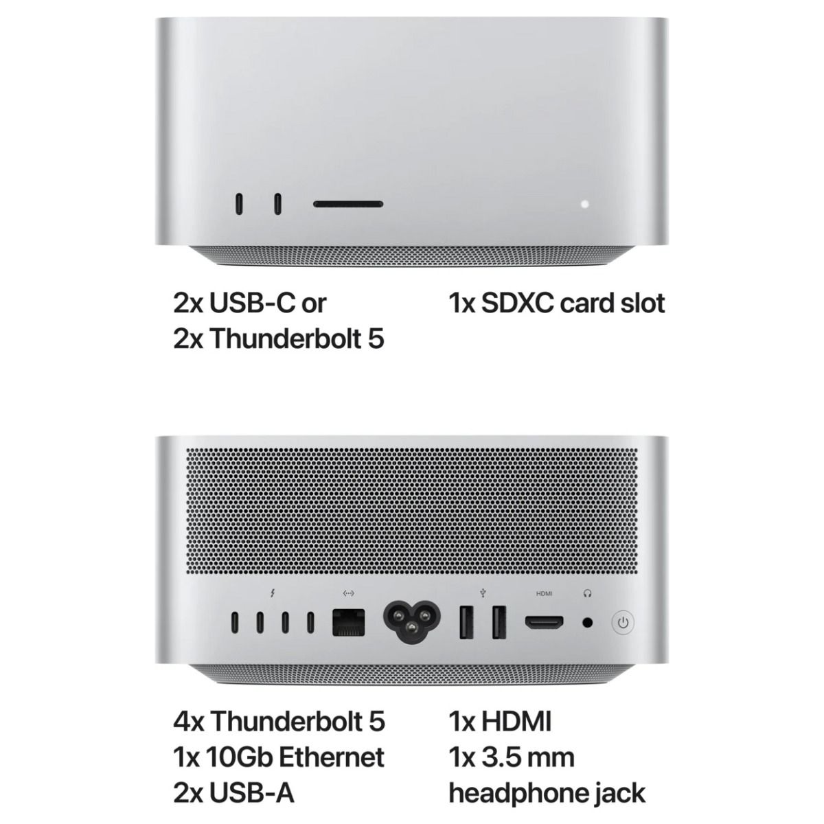 Apple Mac Studio USFF Desktop M4 Max 32GB RAM 512GB SSD MacOS Sequoia Silver