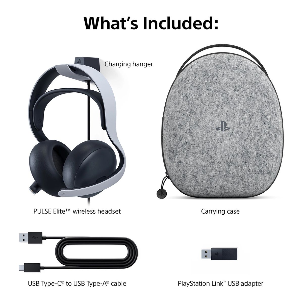 Sony PULSE Elite Wireless PS5 Headset with Boom Mic - White