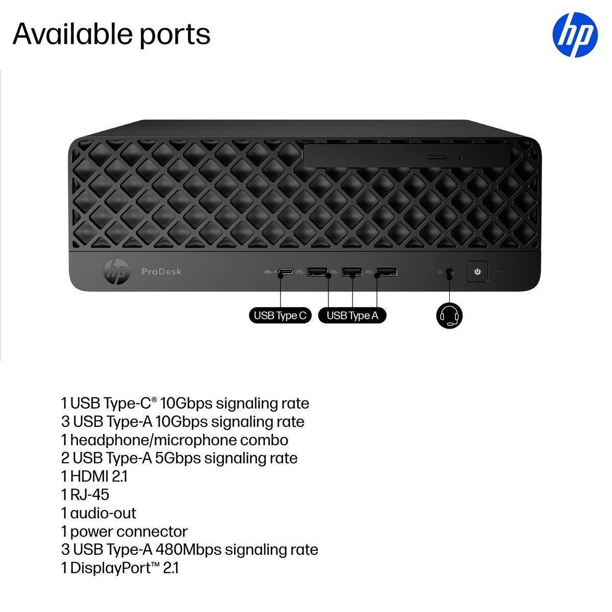 HP ProDesk 4 SFF G1i Core Ultra 5 235 16GB RAM 512GB SSD Win 11 Pro Jack black