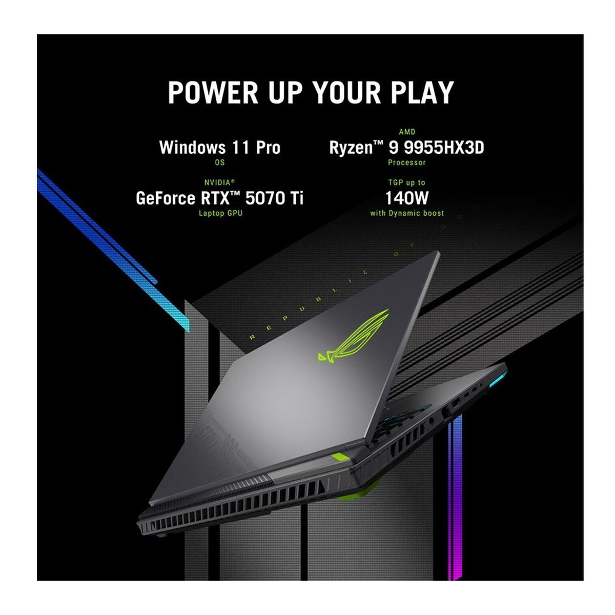 ASUS ROG Strix G16 (2025) 16" Ryzen 9 9955HX3D 32GB RAM 1TB SSD RTX 5070 Ti GPU