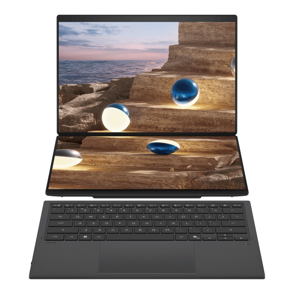 ASUS Zenbook DUO 14" Core Ultra X9 388H 32GB RAM 1TB SSD Win 11 Home Moher Gray
