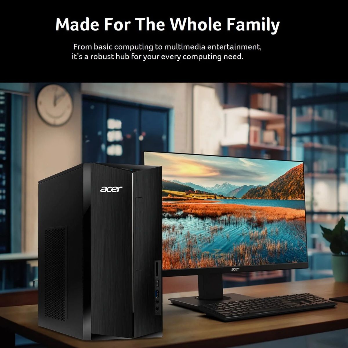 Acer Aspire TC-1785 Core i7-14700 8GB RAM 1TB SSD Win 11 Home Black