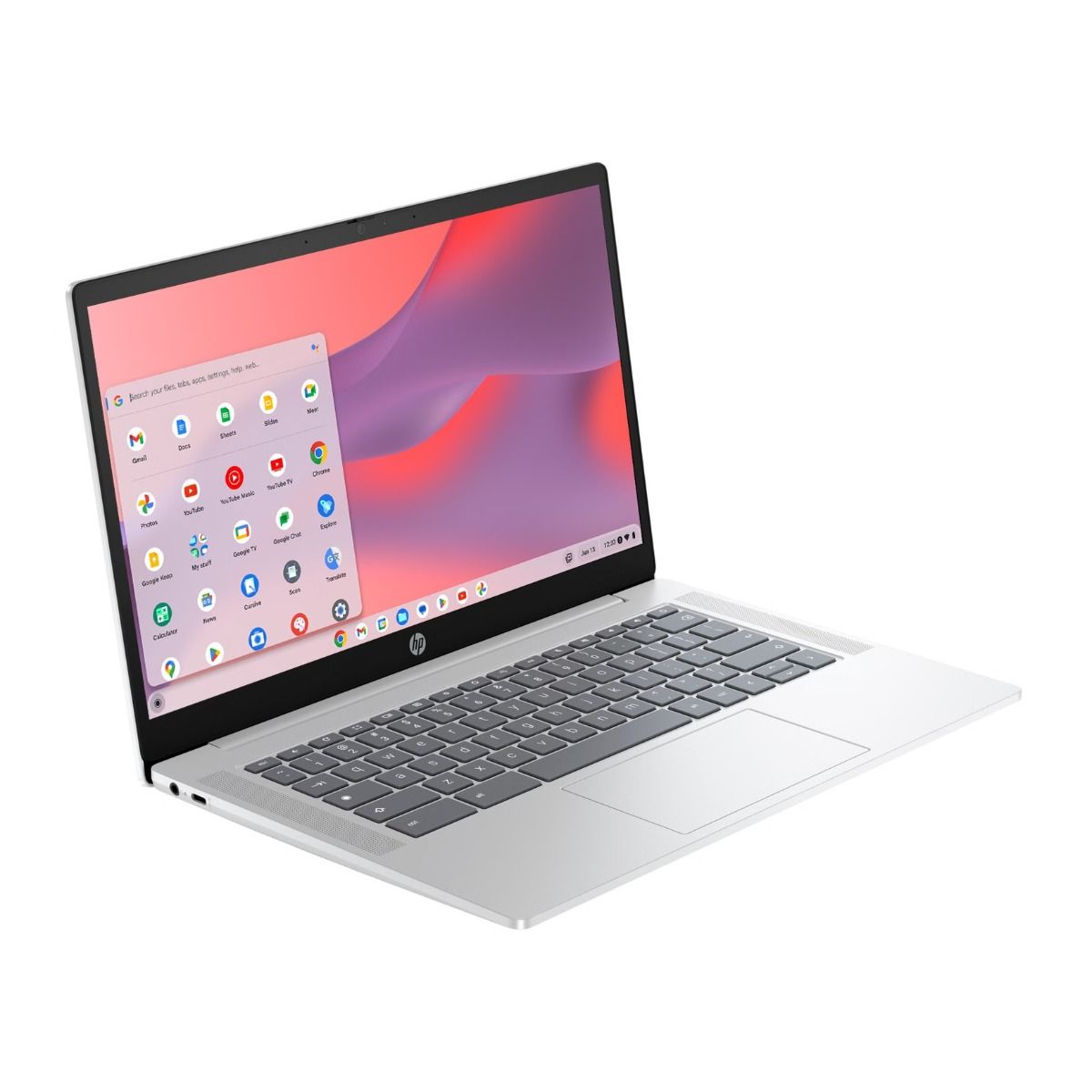 HP Chromebook 14a-nf0002sa 14" N100 4GB 128GB Storage ChromeOS Glacier silver
