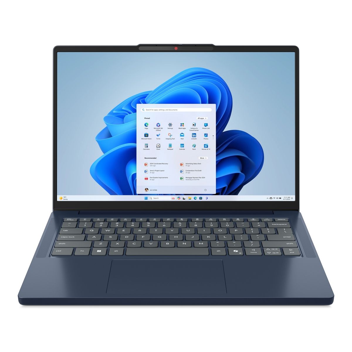 Lenovo IdeaPad Slim 3 14" Ryzen 7 170 8GB RAM 256GB SSD Win 11 Home in S mode