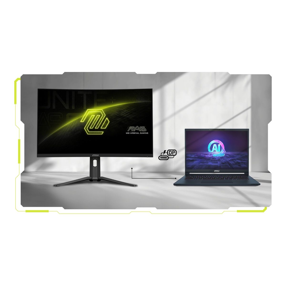 MSI MAG 321CUPDF 31.5-inch Curved 4K VA 320Hz Monitor USB-C, HDR400