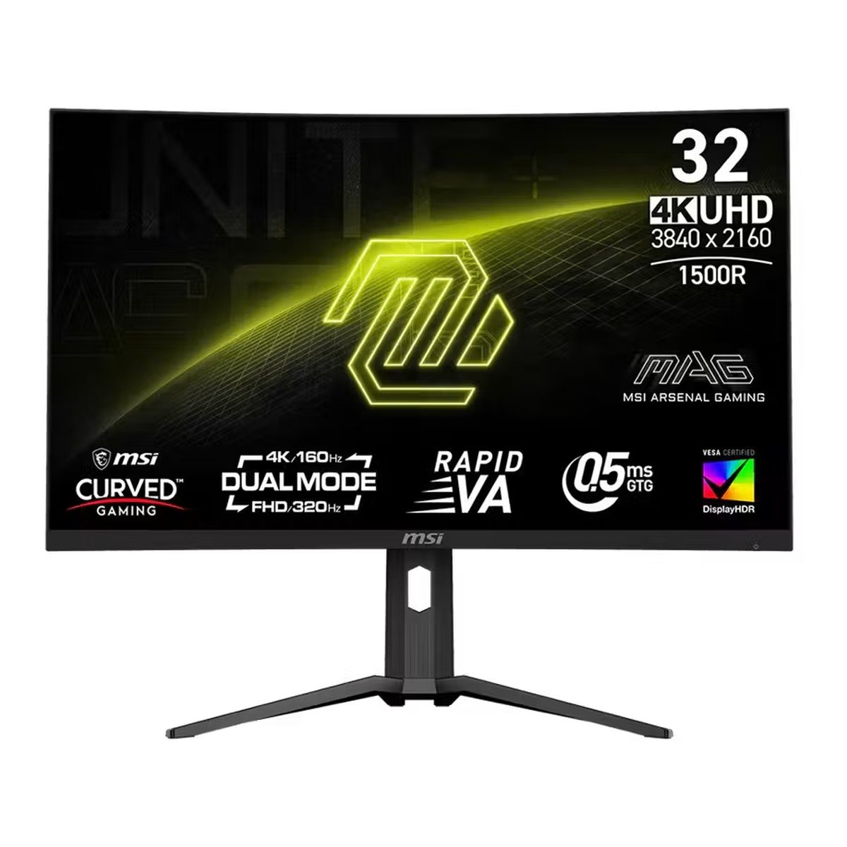 MSI MAG 321CUPDF 31.5-inch Curved 4K VA 320Hz Monitor USB-C, HDR400