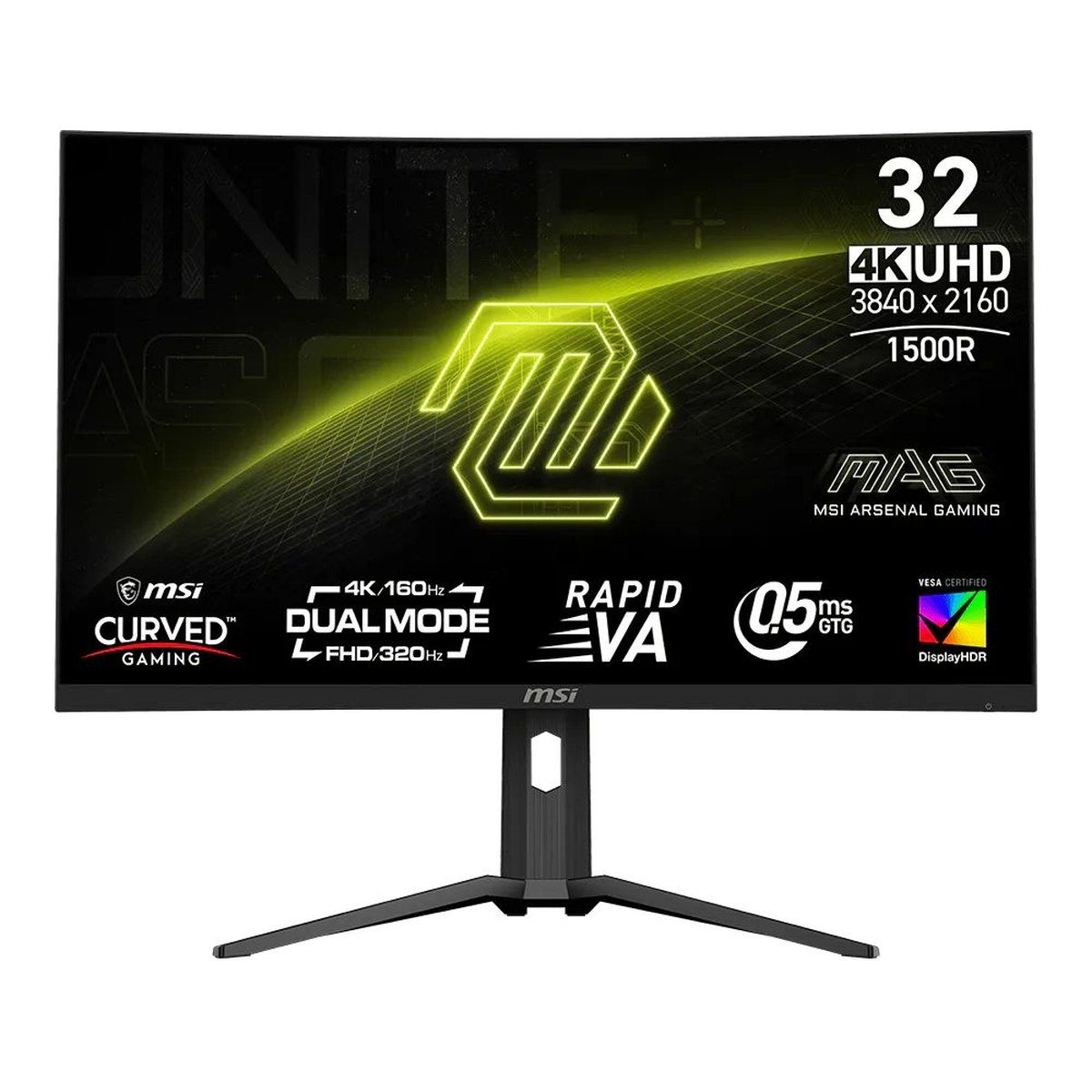 MSI MAG 321CUPDF 31.5-inch Curved 4K VA 320Hz Monitor USB-C, HDR400