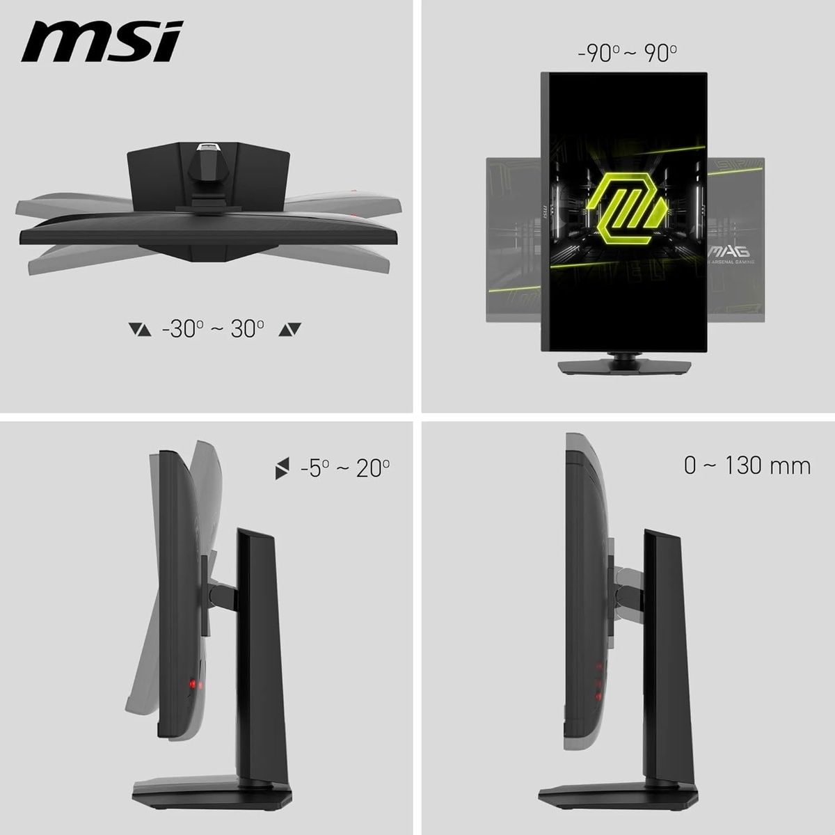 MSI MAG 272URDF E16 27-inch 4K IPS 320Hz Monitor HDR400, Height Adjustable