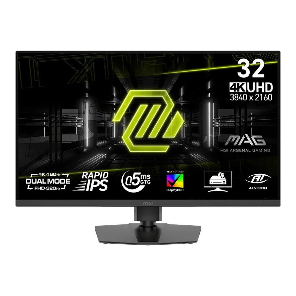 MSI MAG 322URDF E16 31.5-inch 4K IPS 320Hz Monitor HDR400, Height Adjustable
