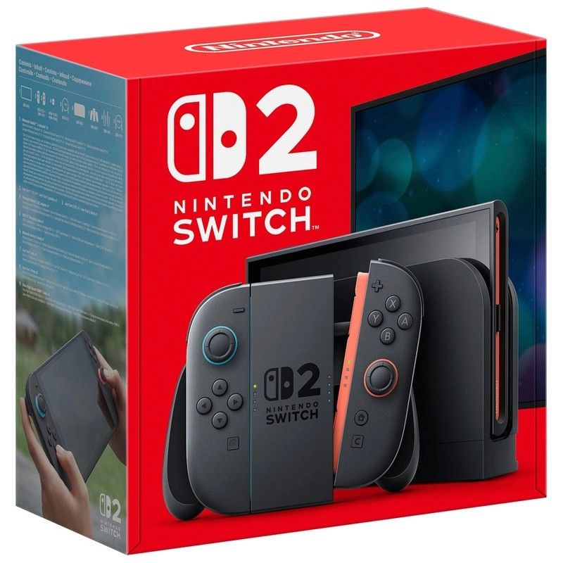 Nintendo Switch 2 Console 7.9" Touchscreen 256GB Storage with Mario Kart World Digital Download