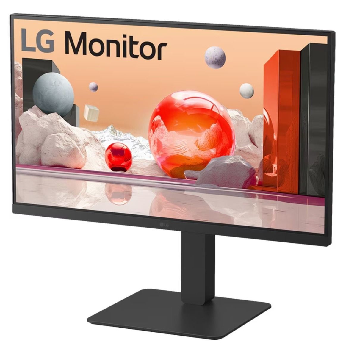 LG 27BA850-B.AEK 27" Full HD IPS Monitor Built in Webcam Mic & Speakers 100Hz