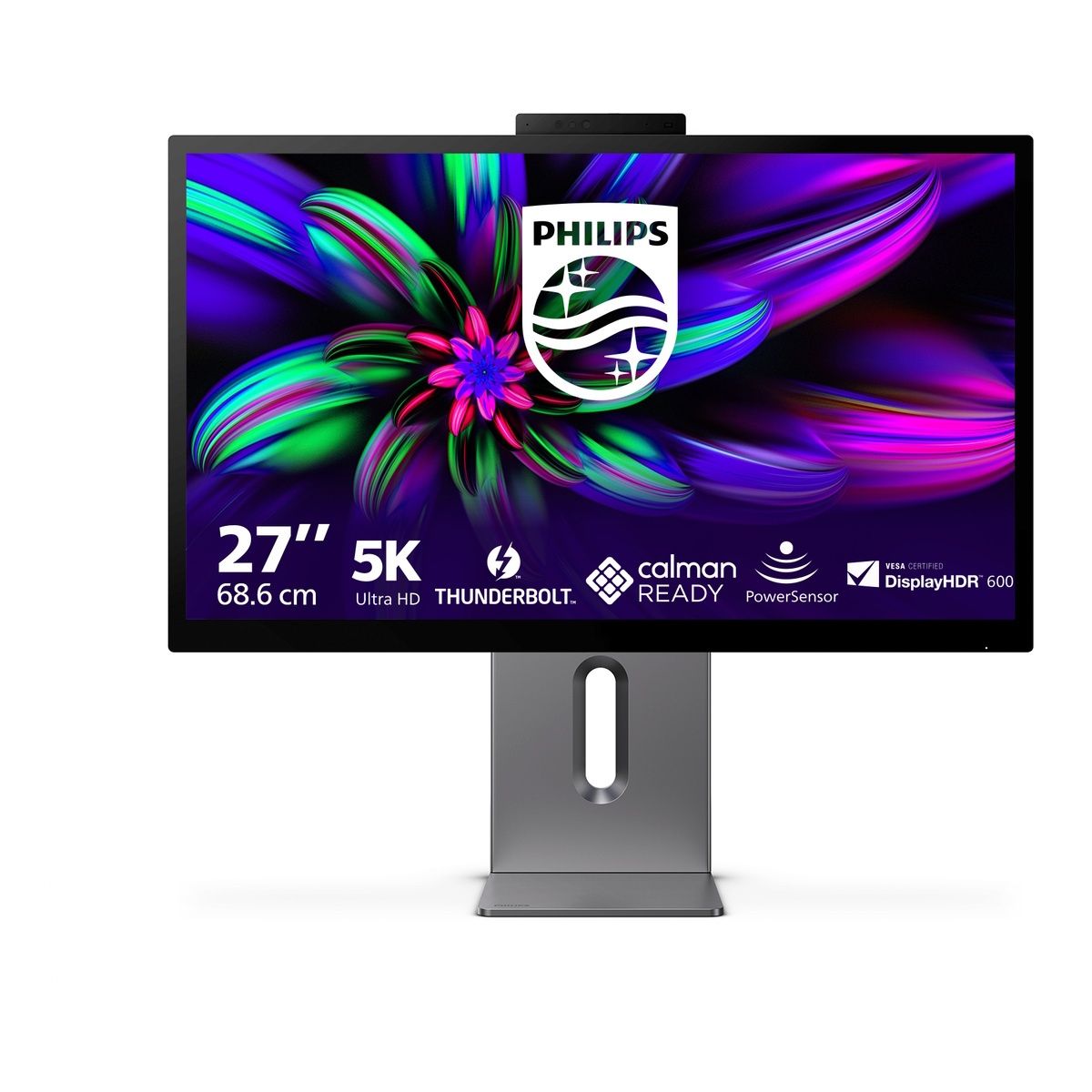 Philips Brilliance 5K 27-inch IPS Monitor Built-in webcam, KVM and speakers