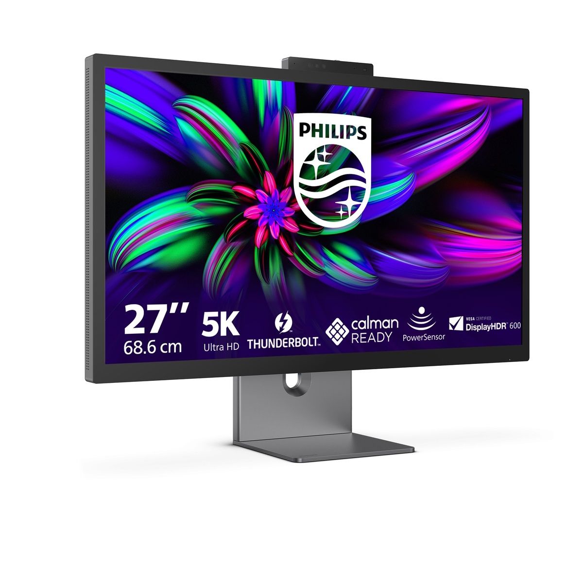 Philips Brilliance 5K 27-inch IPS Monitor Built-in webcam, KVM and speakers