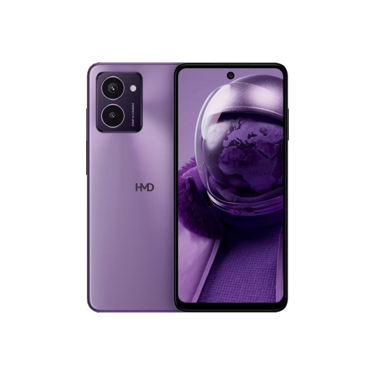 HMD Pulse Pro 6.65" 90Hz HD+ Android Phone 50MP Camera 6GB RAM 128GB Storage Purple