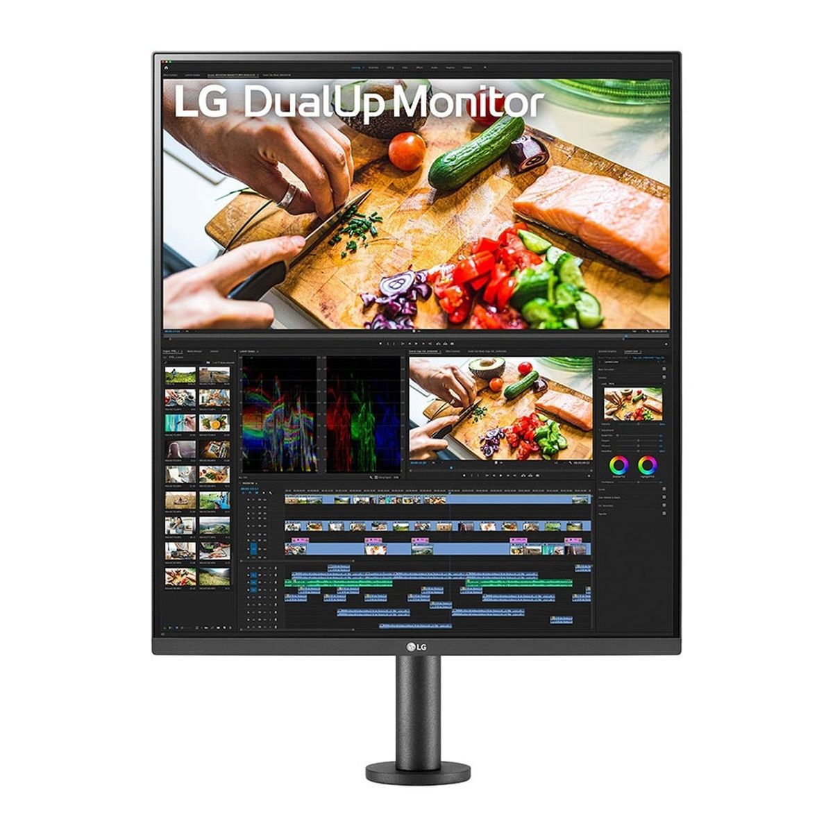 LG DualUp 28MQ780-B 28-inch Nano IPS Monitor Built-in KVM and speakers