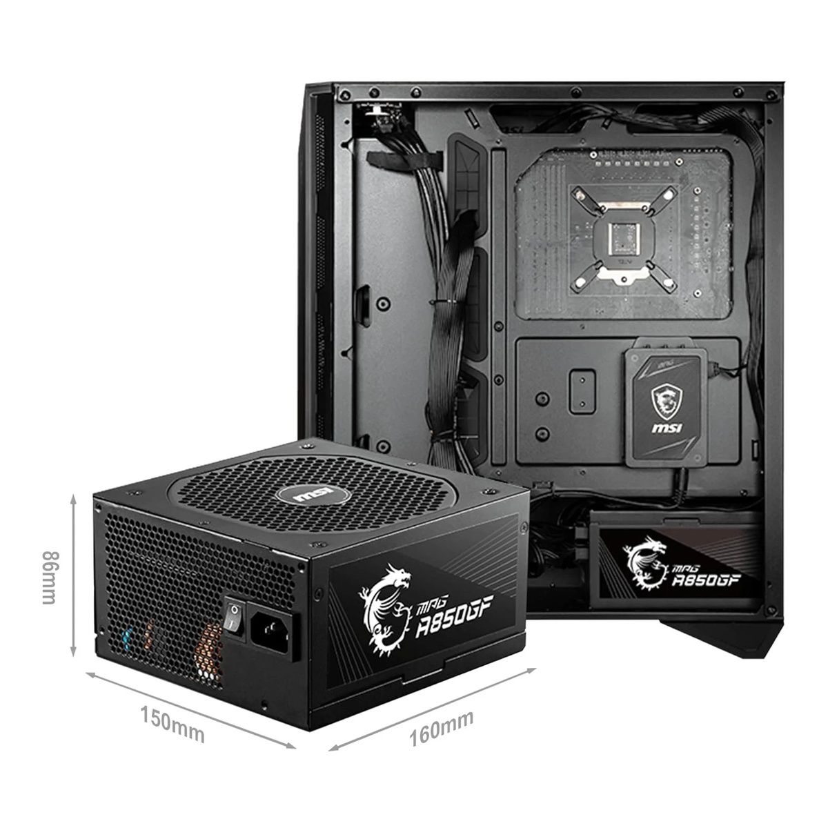 MSI MPG A850GF 850W Fully Modular ATX PSU
