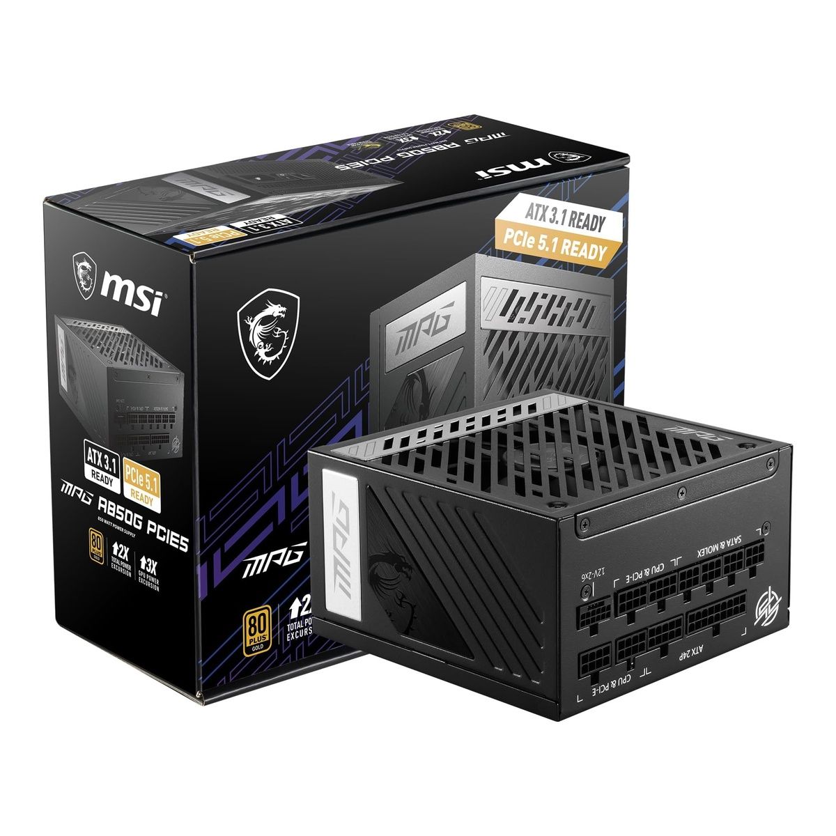 MSI MPG A850G PCIE5 850W ATX Power Supply