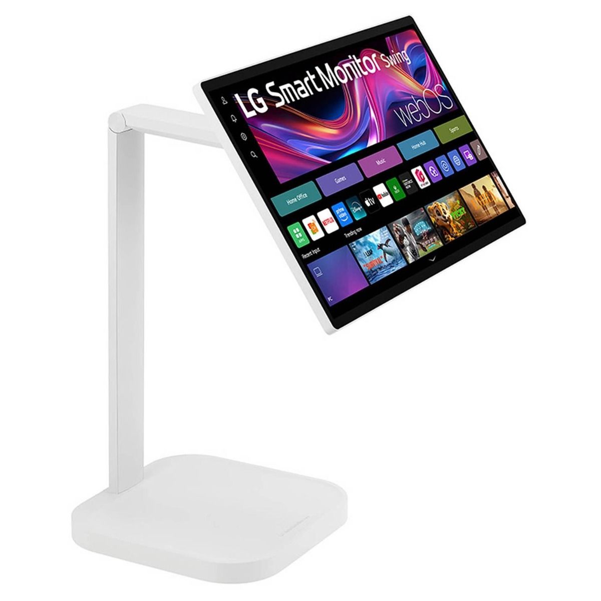 LG Swing 31.5" 4K Smart Touchscreen Monitor Adjustable Stand with Wheels WebOS