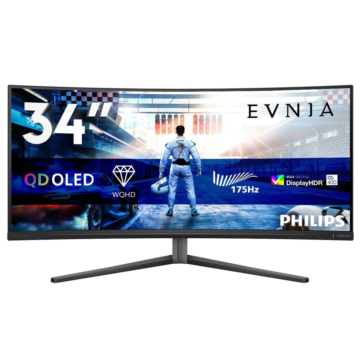 Philips Evnia 34M2C6500 34-inch UWQHD QD-OLED 175Hz Monitor Built-in speakers