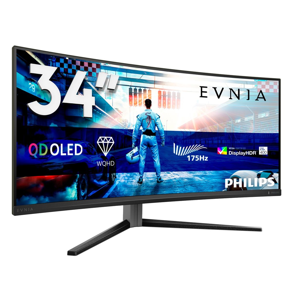 Philips Evnia 34M2C6500 34-inch UWQHD QD-OLED 175Hz Monitor Built-in speakers